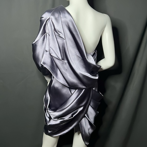 ASOS - 10 - NWOT Lavender Asymmetrical Mini Dress - Picture 4 of 8